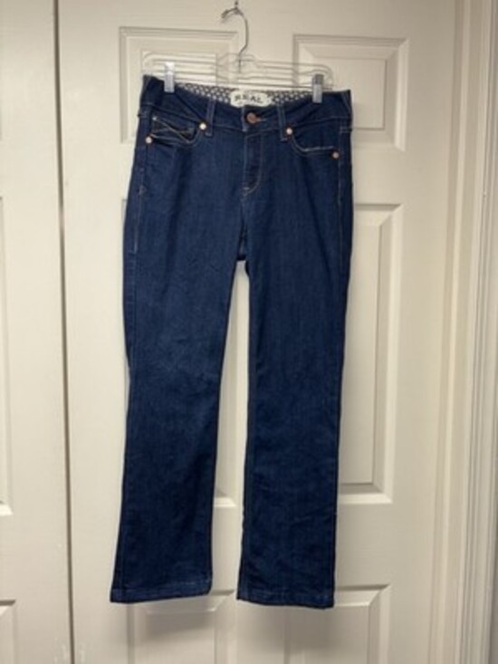 Ariat Jeans Women's Real Ella Straight Dark Wash Size 29R - Picture 1 of 4